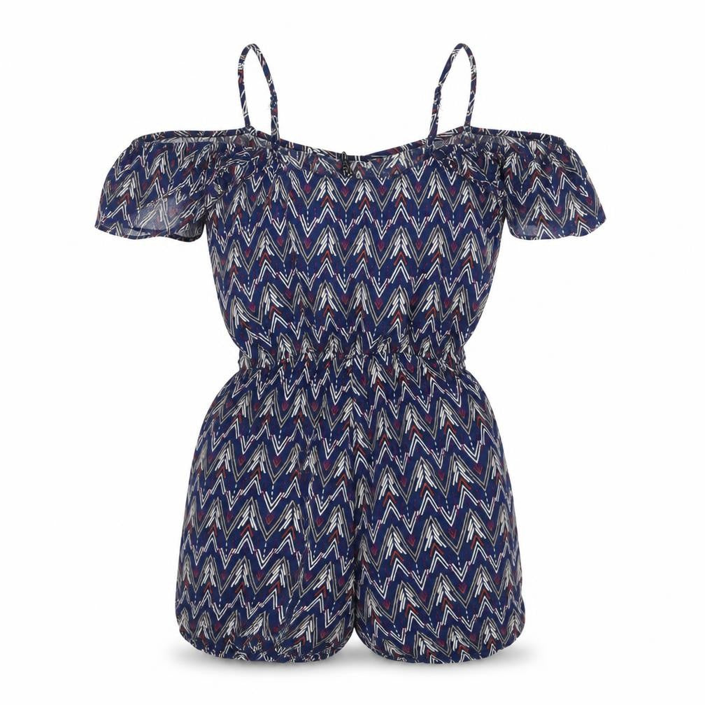 Womens UK Size 8 Divided by H&M One-Piece Blue Playsuit