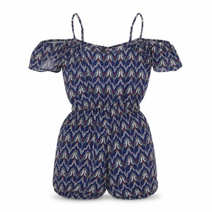 Womens UK Size 8 Divided by H&M One-Piece Blue Playsuit
