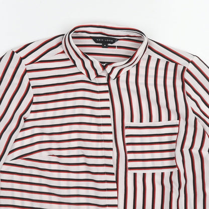Womens UK Size 8 New Look Multicoloured Basic Blouse