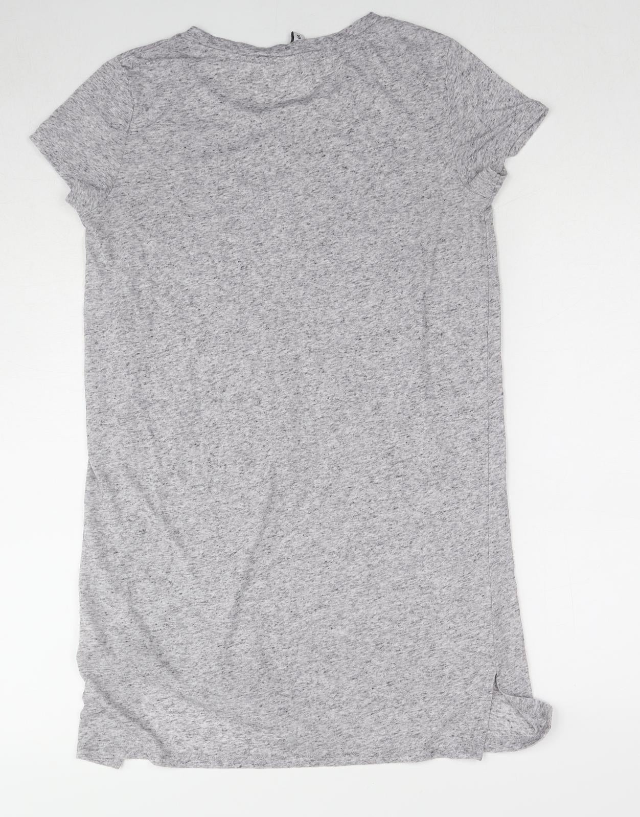 Womens UK Size M H&M Grey Tunic T-Shirt