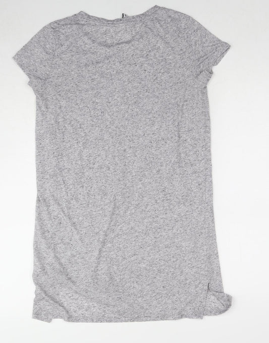 Womens UK Size M H&M Grey Tunic T-Shirt
