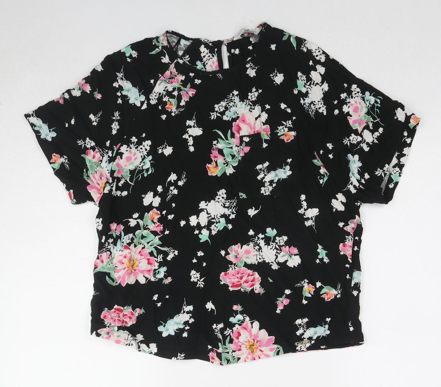 Womens UK Size 10 Marks and Spencer Black Basic Blouse