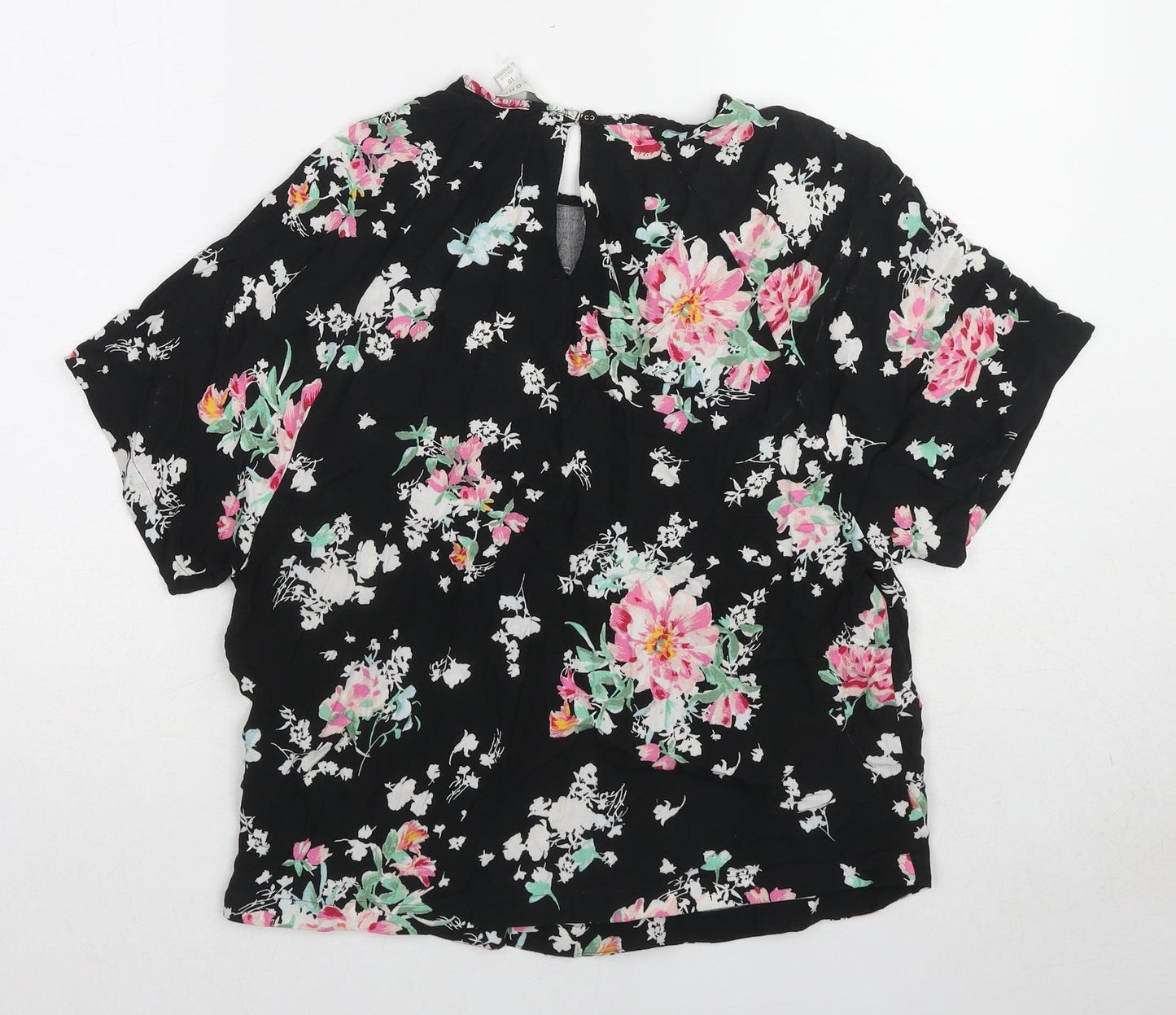 Womens UK Size 10 Marks and Spencer Black Basic Blouse
