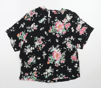 Womens UK Size 10 Marks and Spencer Black Basic Blouse