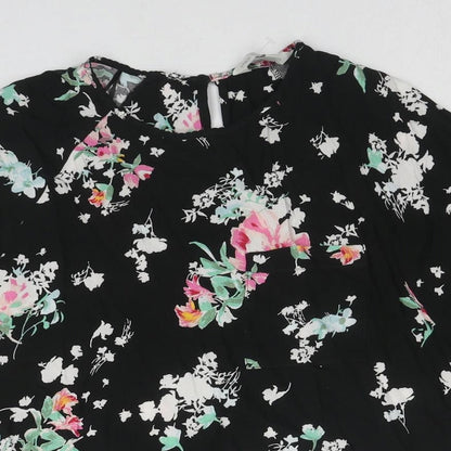 Womens UK Size 10 Marks and Spencer Black Basic Blouse