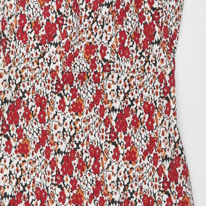 Love Womens Multicoloured Geometric Polyester Bodycon Size M Boat Neck Pullover