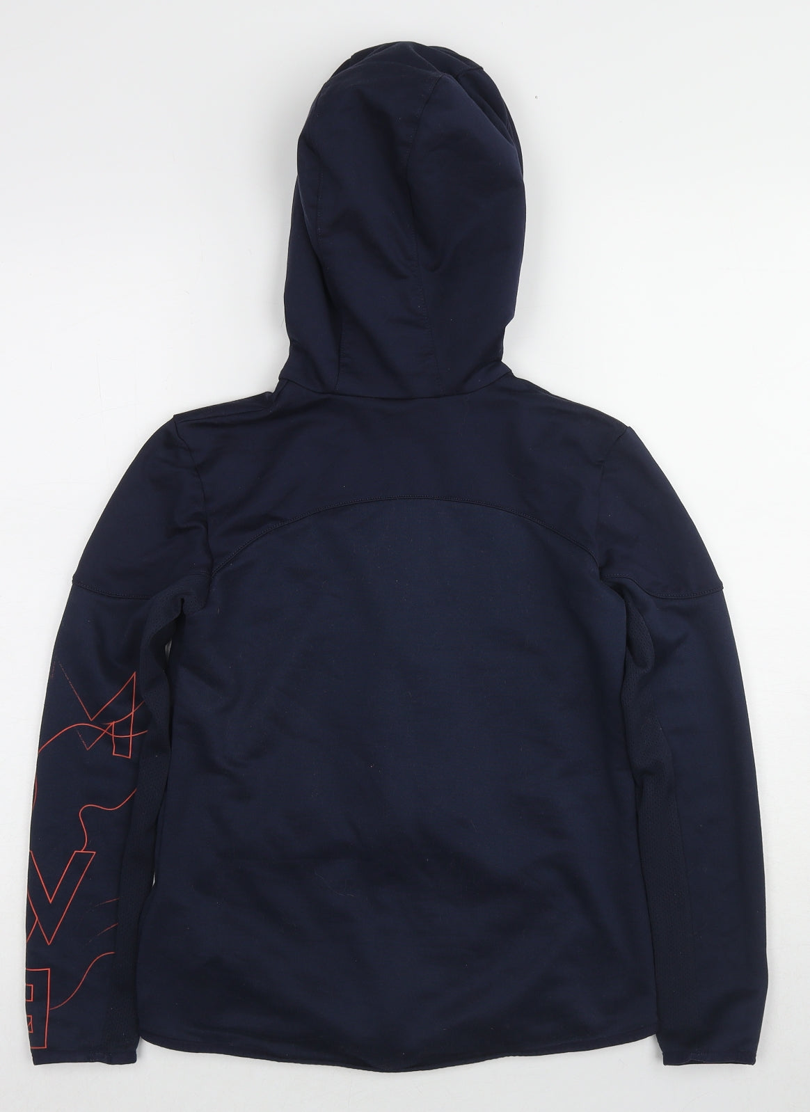 DECATHLON Girls Blue Polyester Full Zip Hoodie Size 12-13 Years Zip