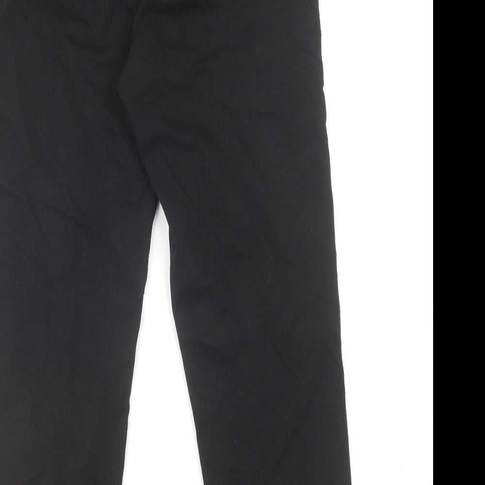 Denim & Co. Womens Black Cotton Straight Jeans Size 10 L28 in Regular Zip