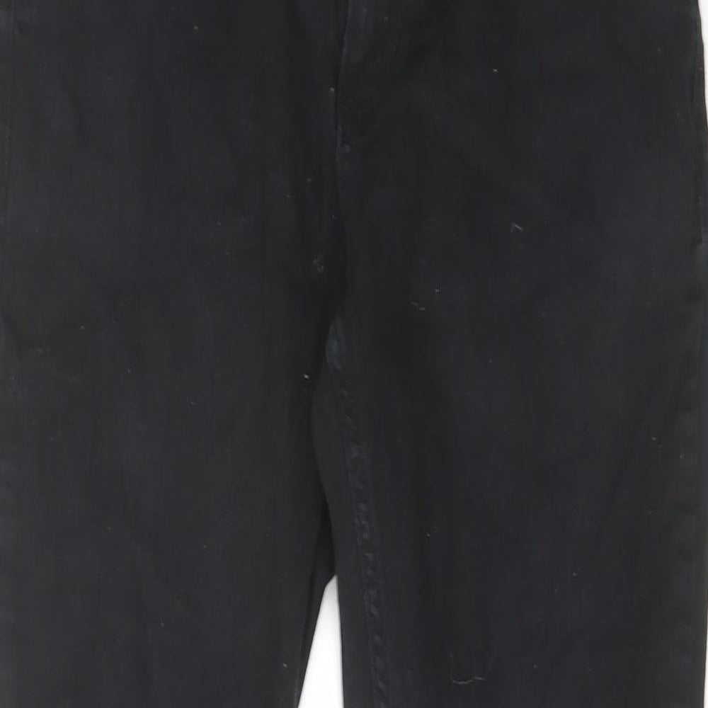 Denim & Co. Mens Black Cotton Skinny Jeans Size 32 in L32 in Slim Zip