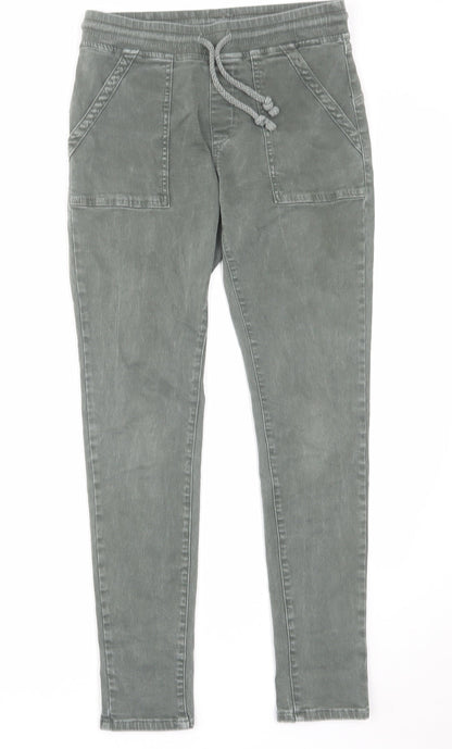 Womens UK Size S Amazing Woman Regular Fit Jegging Green Jeans