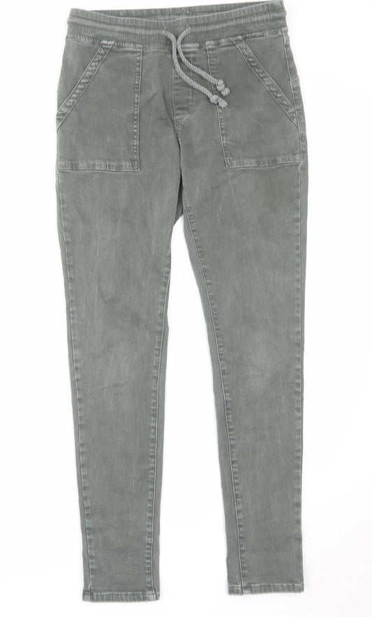Womens UK Size S Amazing Woman Regular Fit Jegging Green Jeans