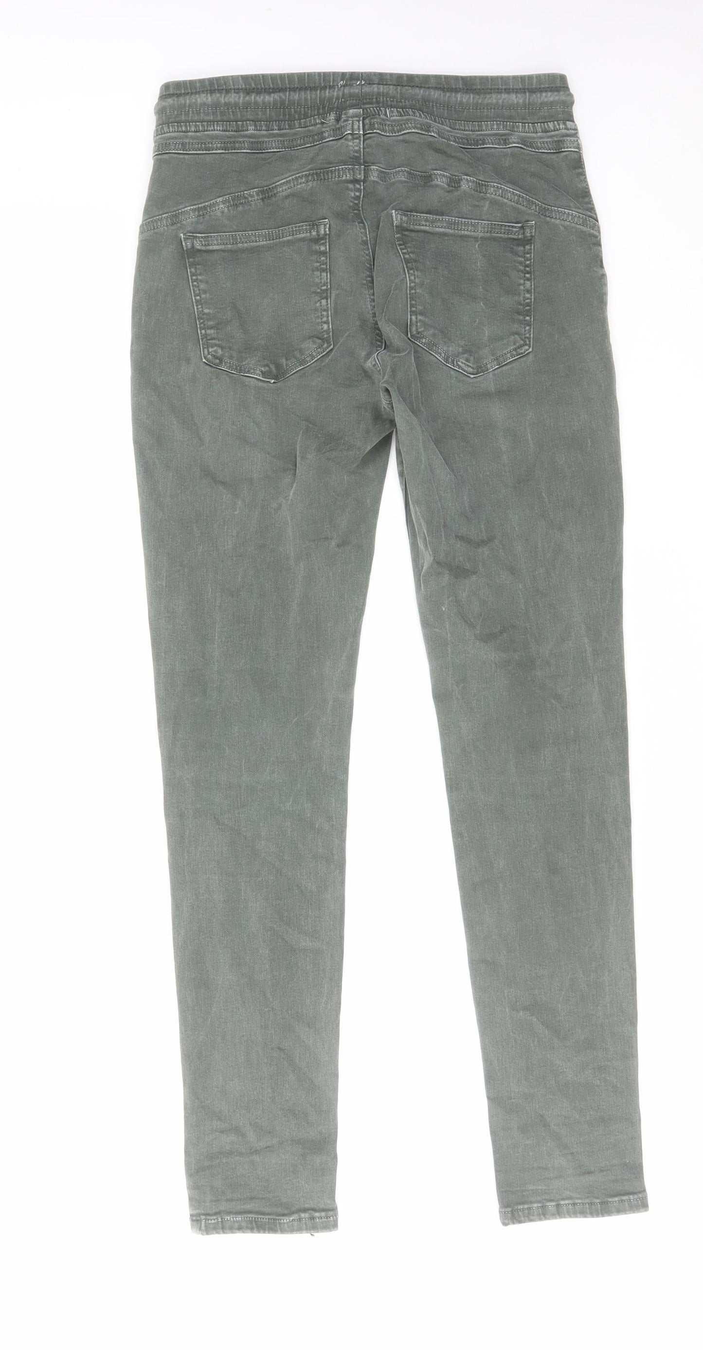 Womens UK Size S Amazing Woman Regular Fit Jegging Green Jeans