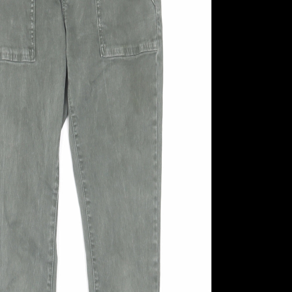 Womens UK Size S Amazing Woman Regular Fit Jegging Green Jeans