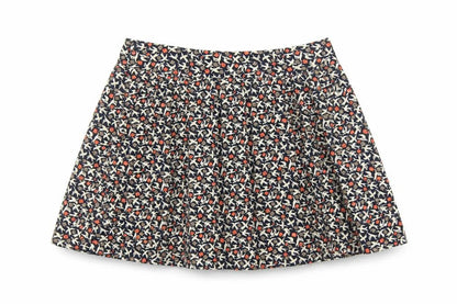 Gap Womens Multicoloured Geometric Polyester Skater Skirt Size 8 Zip - Bird pattern