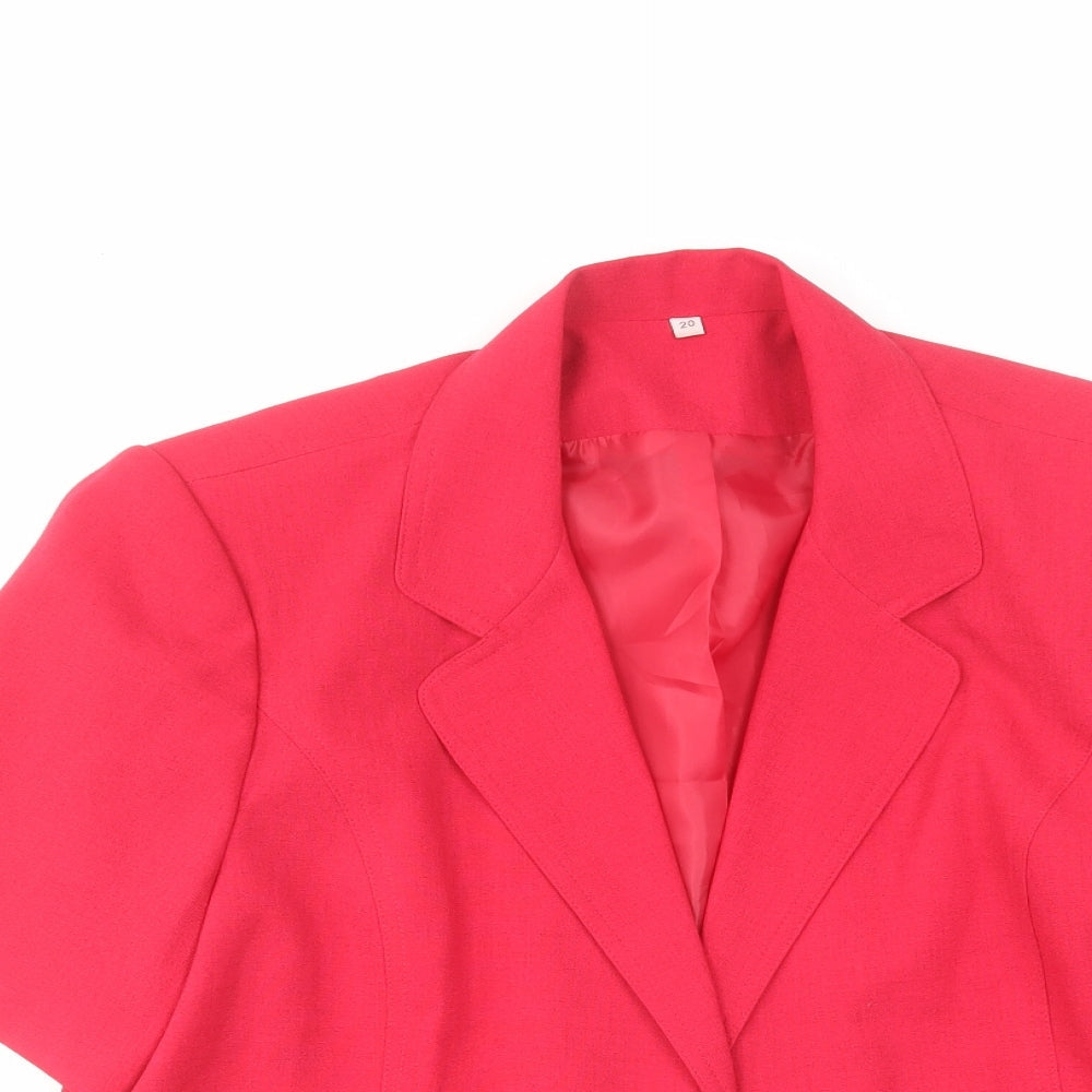 Womens UK Size 20 EWM Red Jacket
