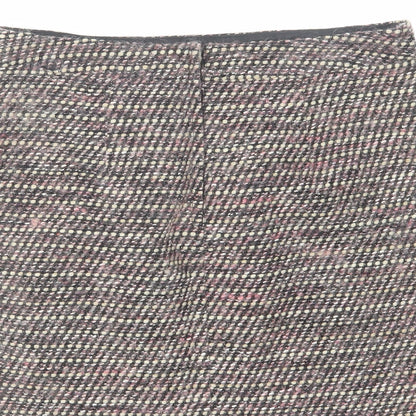 New Look Womens Pink Acrylic A-Line Skirt Size 14 Zip