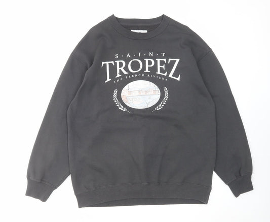 Mens UK Size S Hollister Grey Pullover Sweatshirt