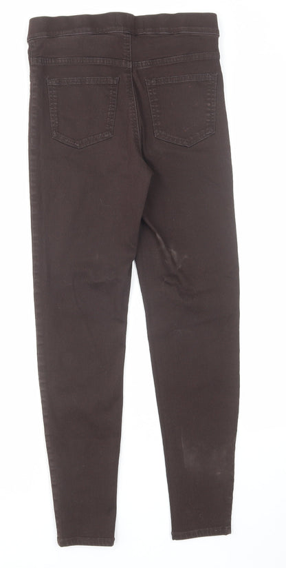 Womens UK Size 8 Marks and Spencer Regular Fit Jegging Brown Jeans