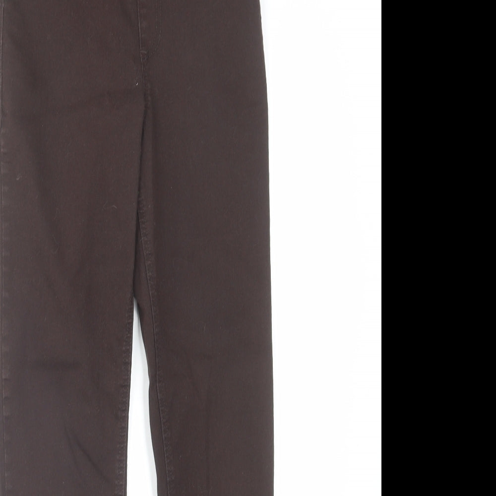 Womens UK Size 8 Marks and Spencer Regular Fit Jegging Brown Jeans