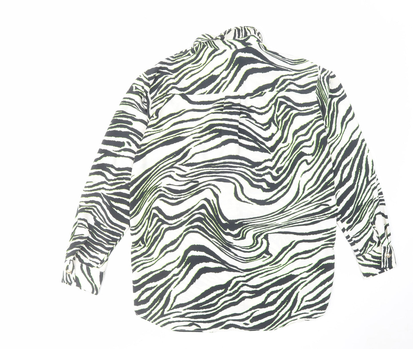 Womens UK Size 8 River Island Multicoloured Basic Button-Up