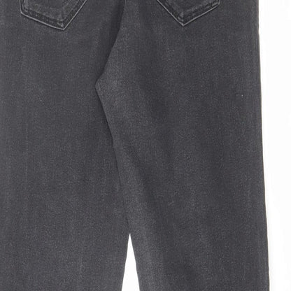 Denim & Co. Womens Black Cotton Skinny Jeans Size 10 L25 in Regular Zip