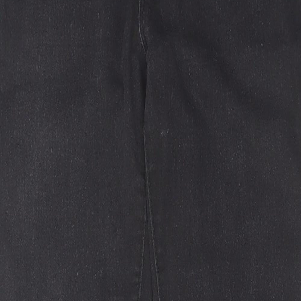 Denim & Co. Womens Black Cotton Skinny Jeans Size 10 L30 in Regular Zip