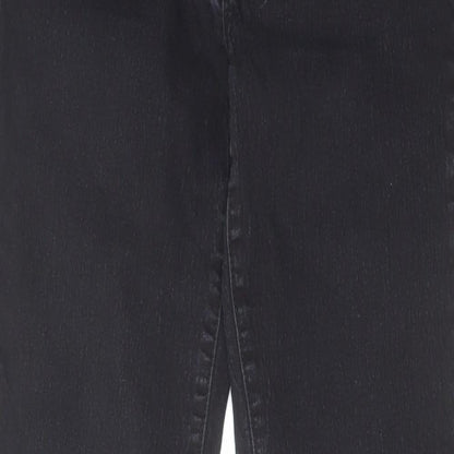 Denim & Co. Womens Black Cotton Skinny Jeans Size 10 L26 in Regular Zip