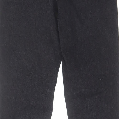 Denim & Co. Womens Black Cotton Skinny Jeans Size 10 L26 in Regular Zip