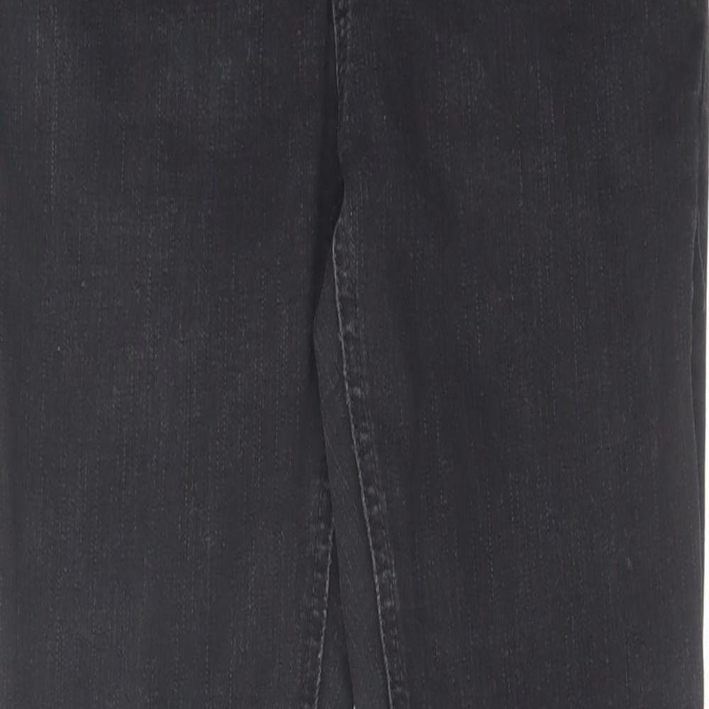 Denim & Co. Womens Black Cotton Skinny Jeans Size 10 L29 in Regular Zip