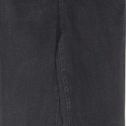 Denim & Co. Womens Black Cotton Skinny Jeans Size 10 L29 in Regular Zip