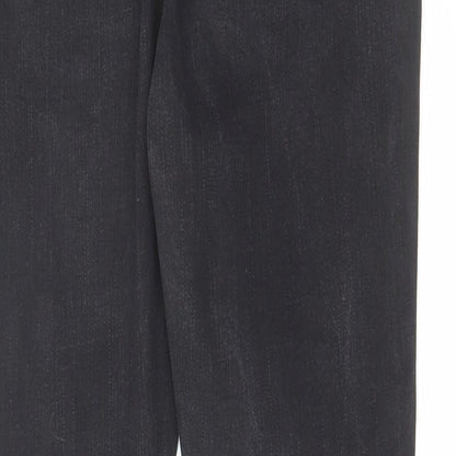 Denim & Co. Womens Black Cotton Skinny Jeans Size 10 L29 in Regular Zip