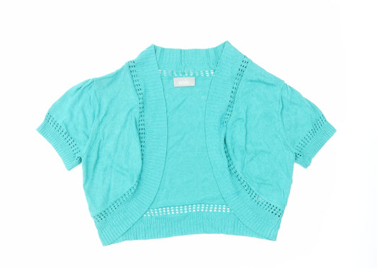 Womens UK Size L Warehouse Green Cardigan Jumper
