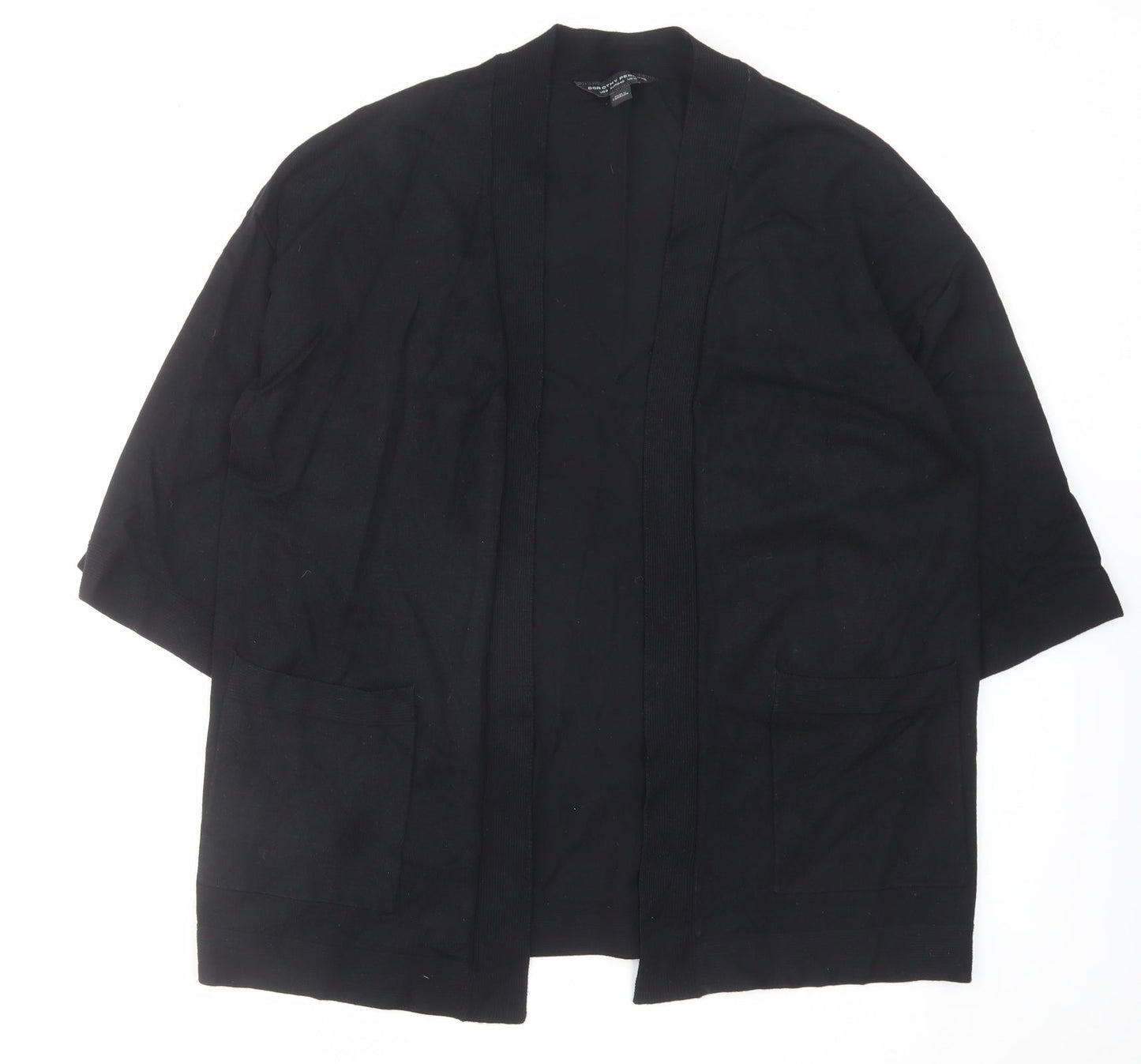 Womens UK Size 12 Dorothy Perkins Black Cardigan Jumper