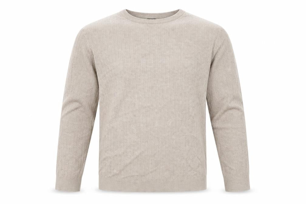 Mens UK Size L H&M Beige Pullover Jumper