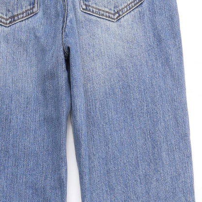 ASOS Womens Blue Cotton Mom Jeans Size 8 L30 in Regular Zip