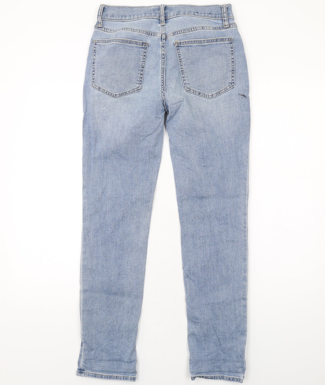 Gap Womens Blue Cotton Straight Jeans Size 6 L30 in Regular Zip