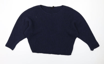 Womens UK Size 8 Izabel London Blue Pullover Jumper