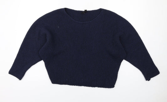 Womens UK Size 8 Izabel London Blue Pullover Jumper