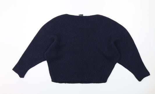 Womens UK Size 8 Izabel London Blue Pullover Jumper