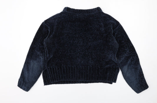 Womens UK Size S Marks and Spencer Blue Pullover Jumper