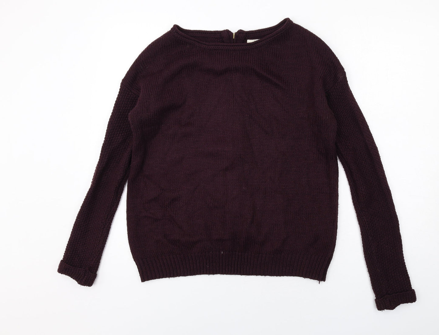 Womens UK Size S New Look Purple Pullover Jumper