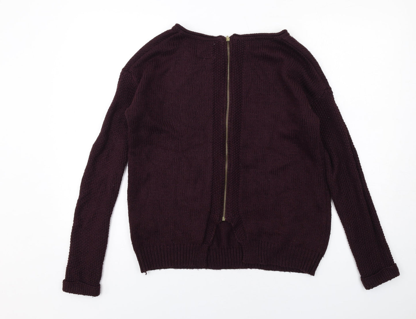 Womens UK Size S New Look Purple Pullover Jumper