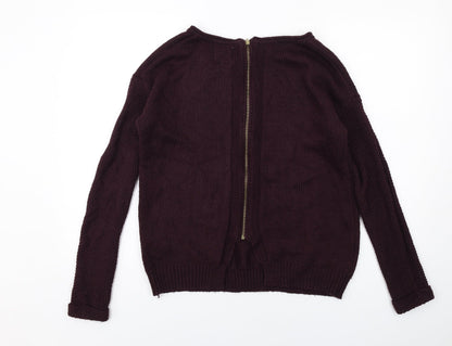 Womens UK Size S New Look Purple Pullover Jumper