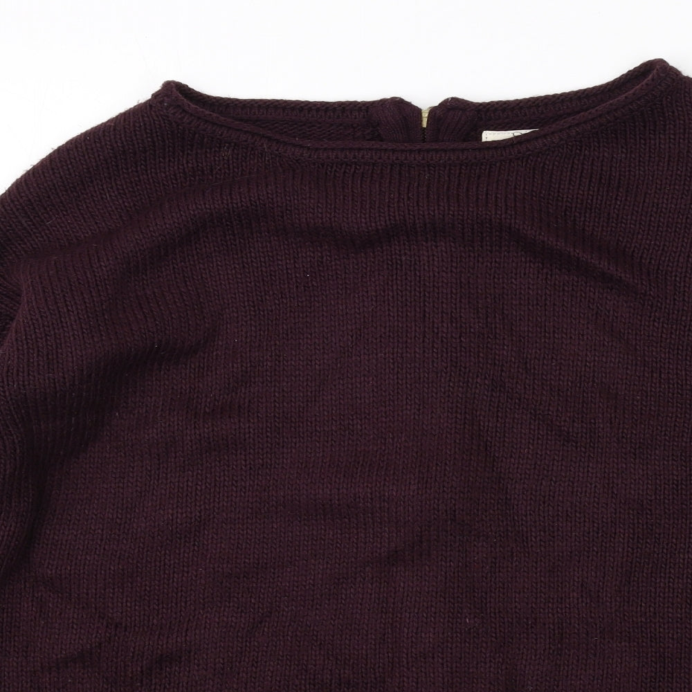 Womens UK Size S New Look Purple Pullover Jumper