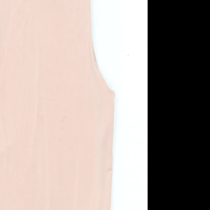 Missguided Womens Pink Polyester Bodysuit One-Piece Size 2 Snap