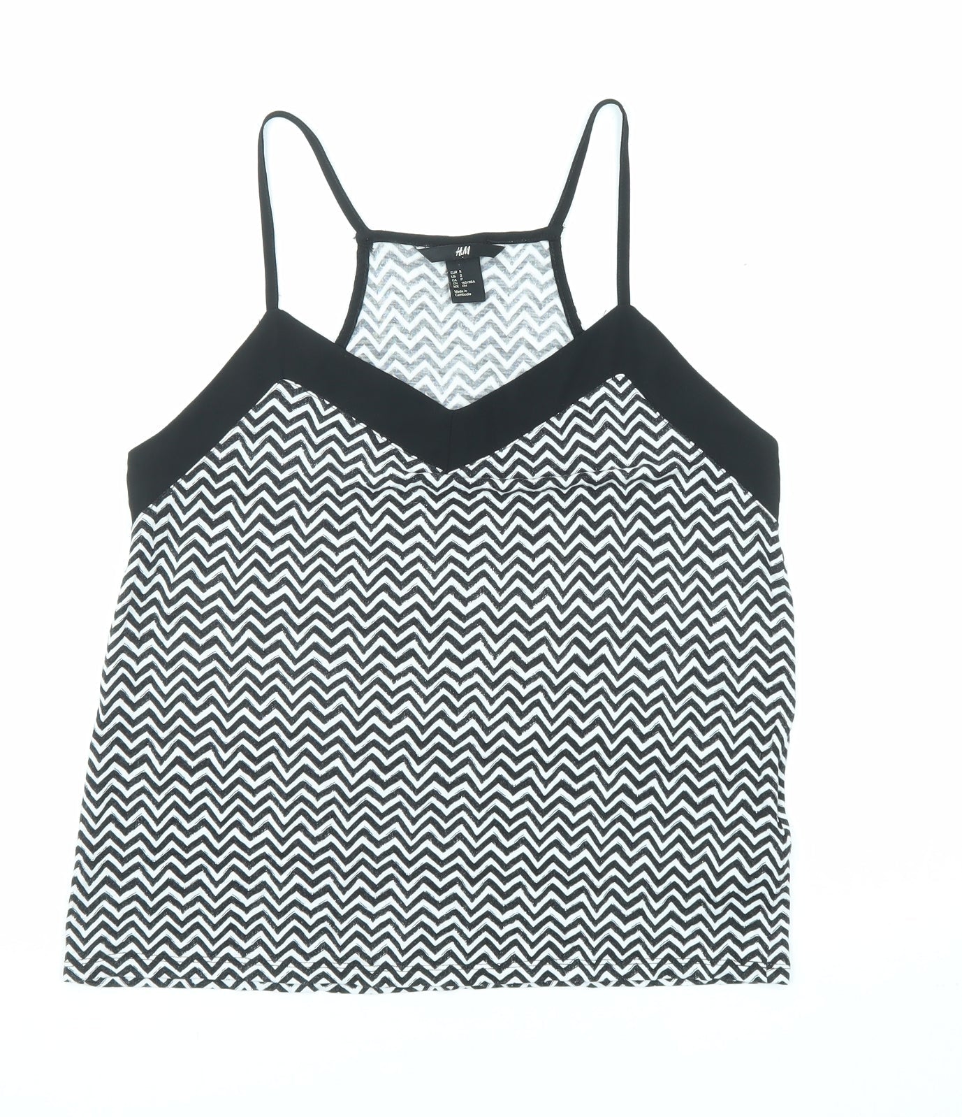 Womens UK Size S H&M Black Camisole Tank