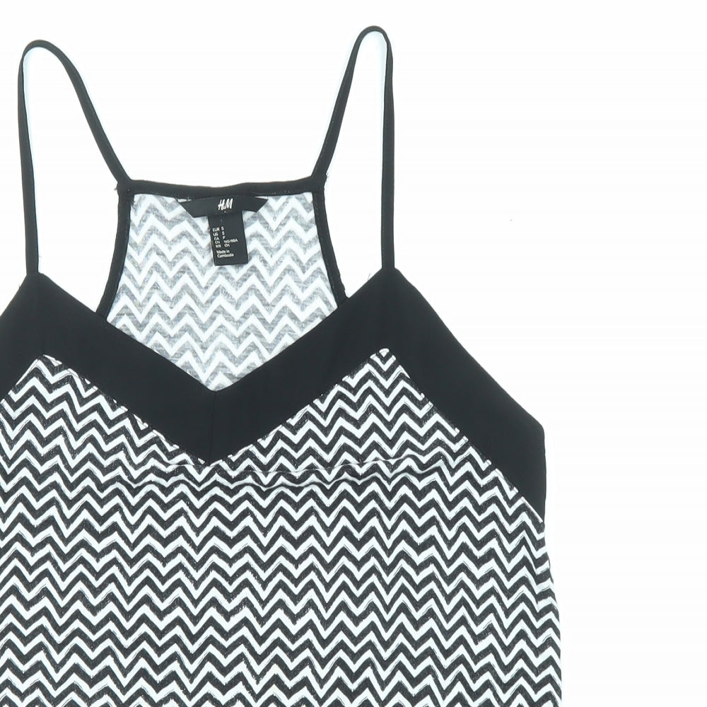 Womens UK Size S H&M Black Camisole Tank