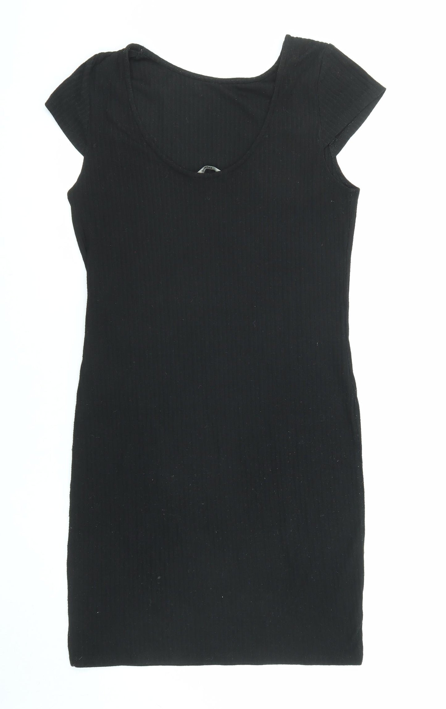 Only Womens Black Polyester Shift Size XL Boat Neck Pullover