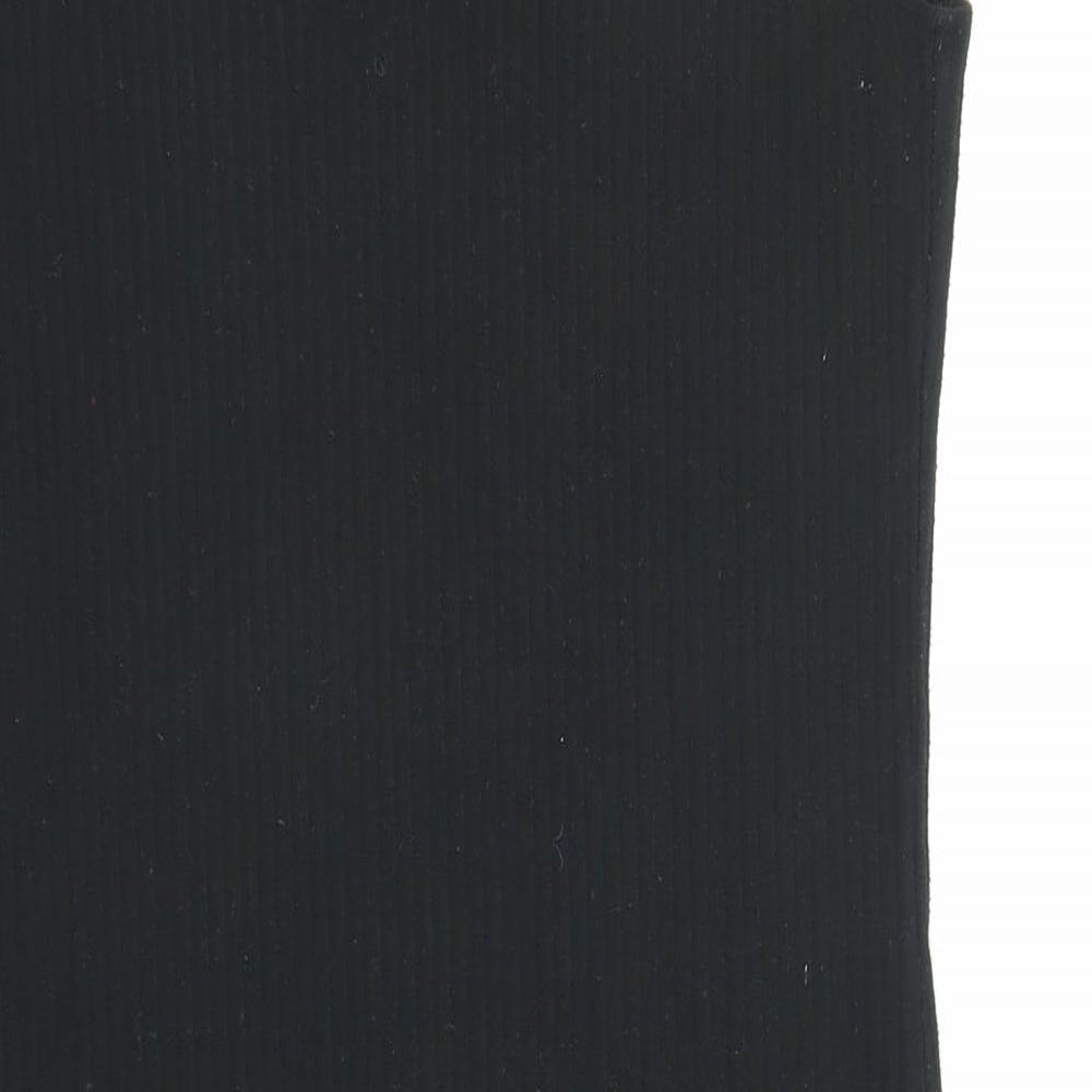 Only Womens Black Polyester Shift Size XL Boat Neck Pullover