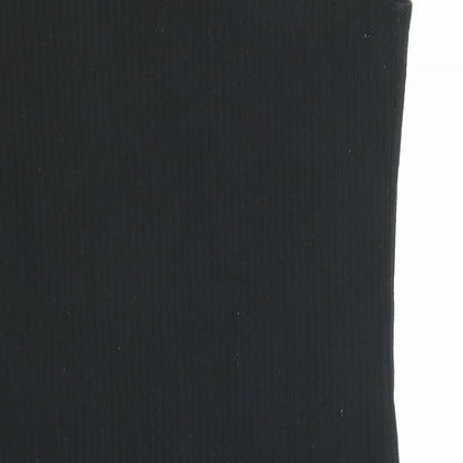 Only Womens Black Polyester Shift Size XL Boat Neck Pullover